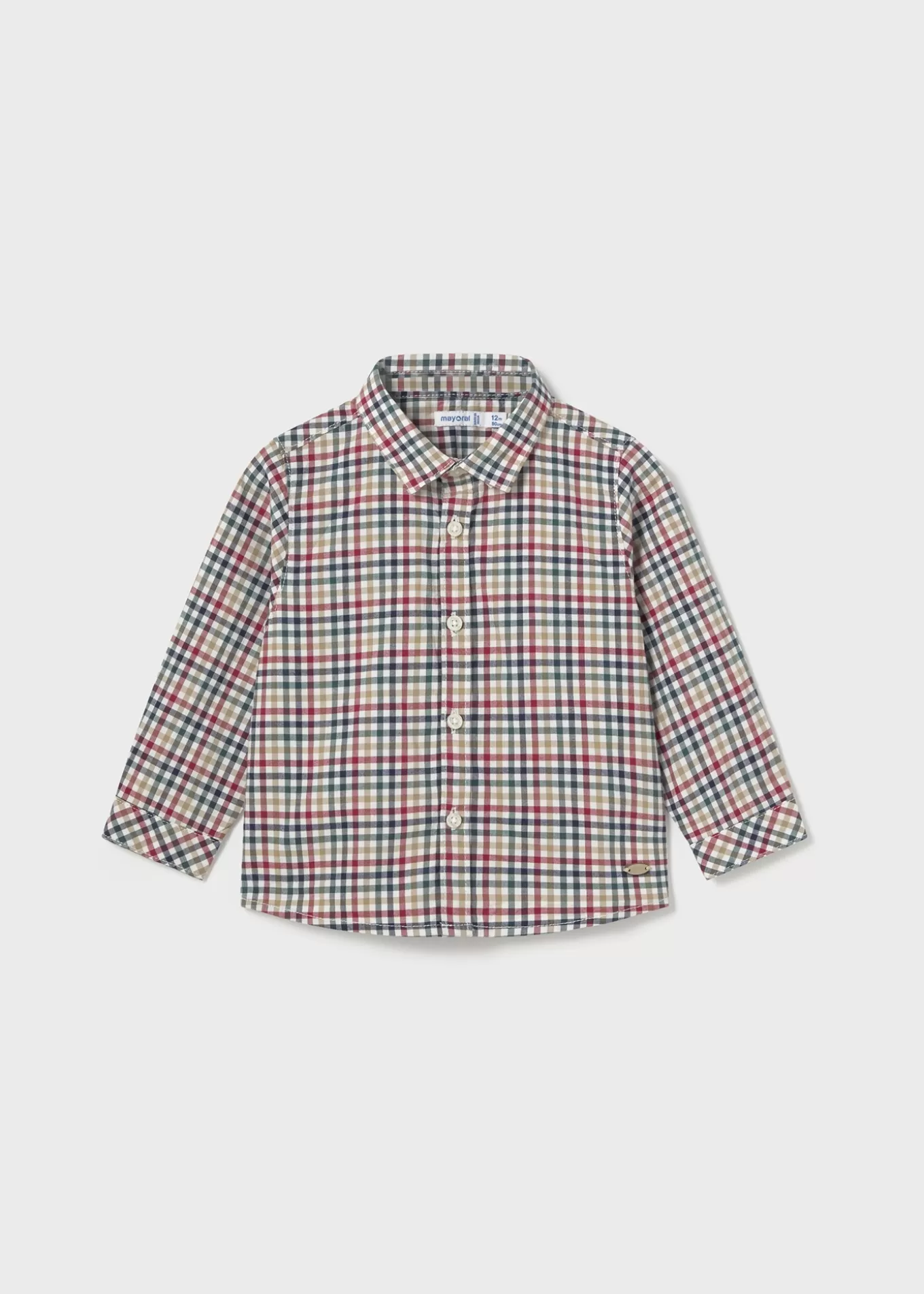 Camisas Y Blusas^Mayoral Camisa cuadros bebé Nata