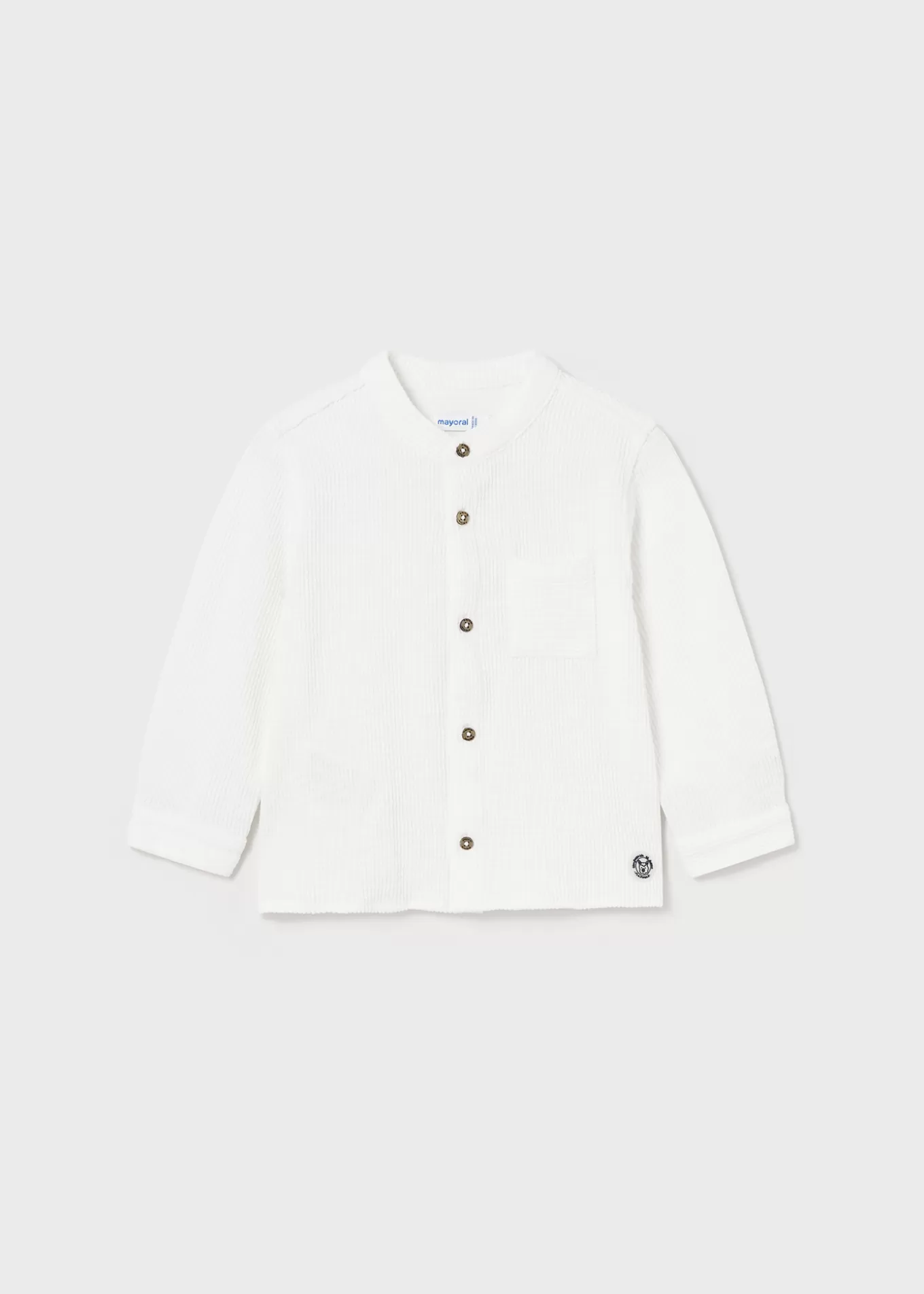 Camisas Y Blusas^Mayoral Camisa cuello mao bebé Nata