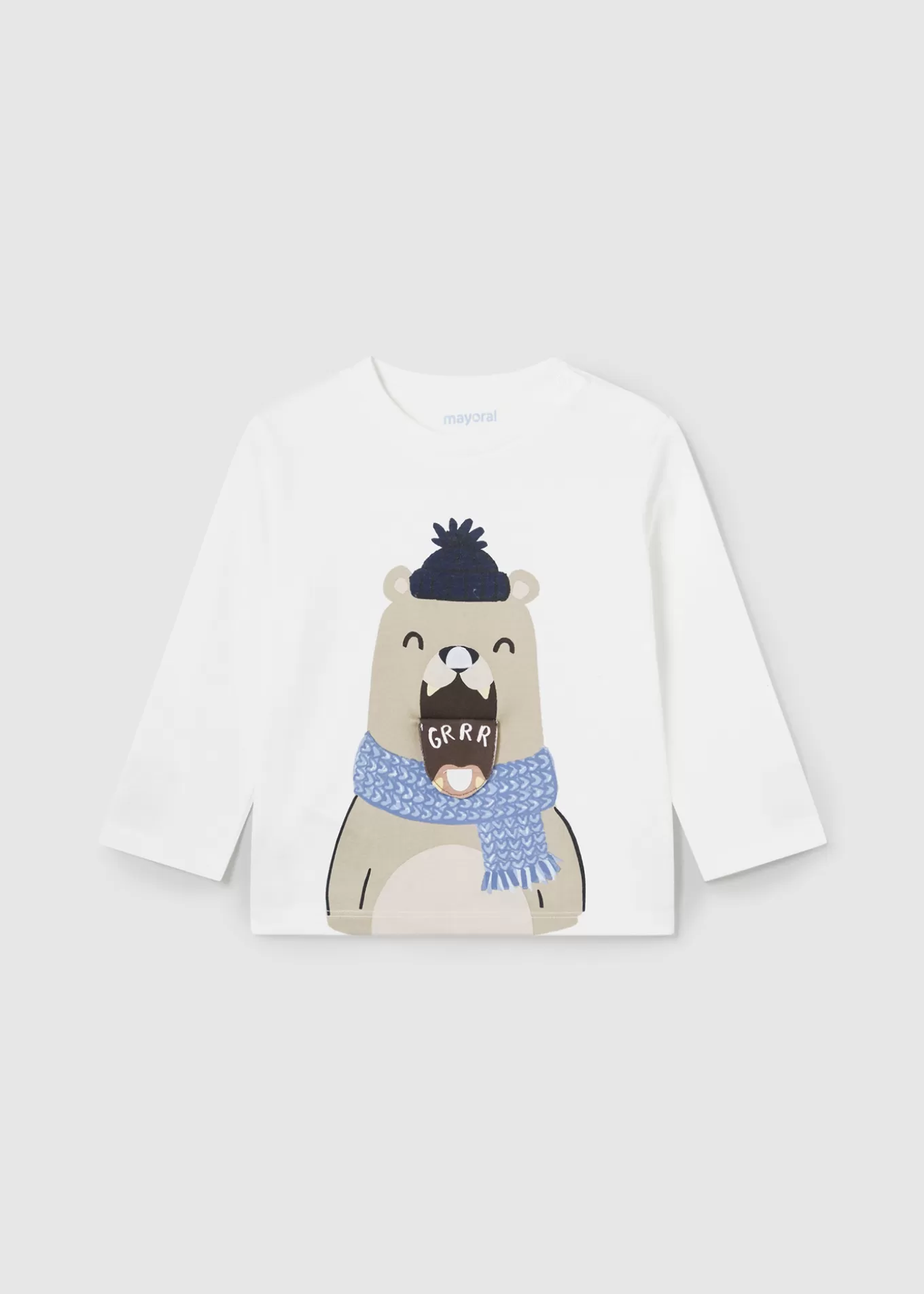 Bodies Y Camisetas^Mayoral Camiseta interactiva oso bebé Nata