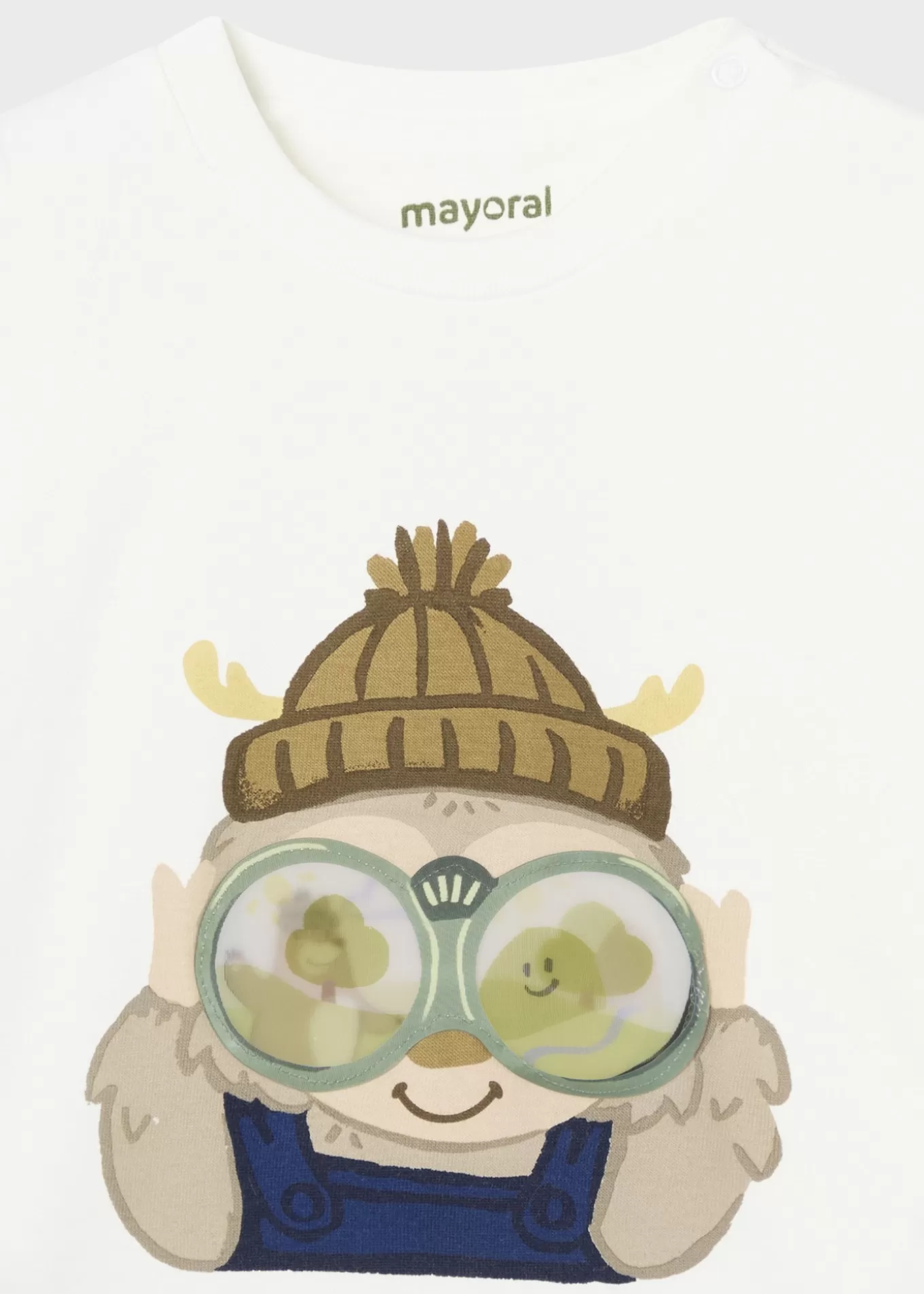 Bodies Y Camisetas^Mayoral Camiseta interactiva prismáticos bebé Nata