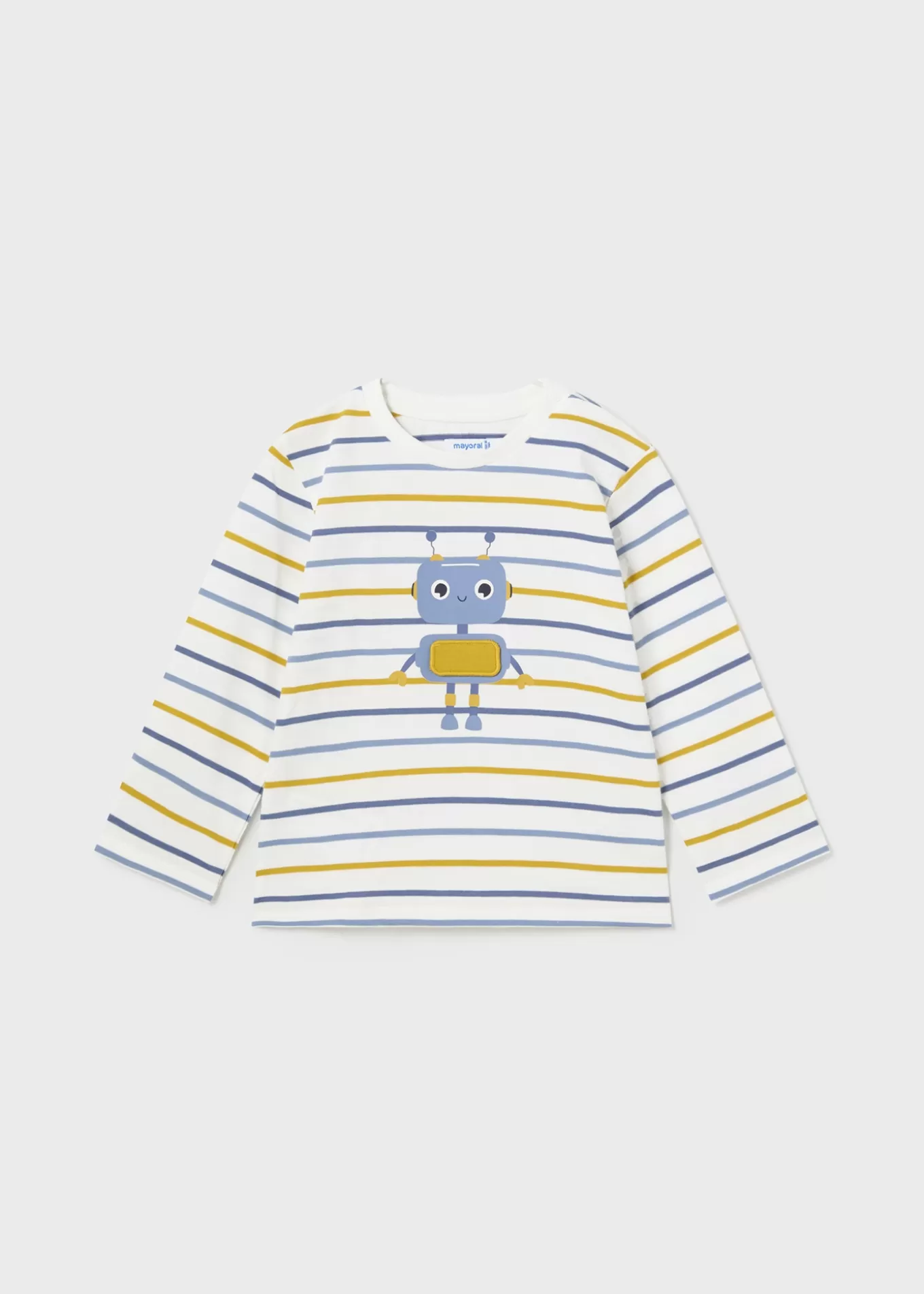 Bodies Y Camisetas^Mayoral Camiseta rayas aplique bebé Nata