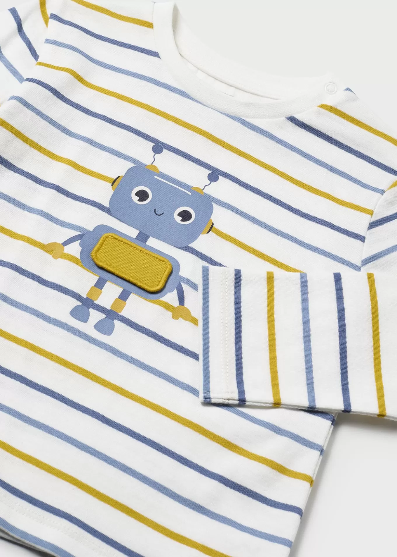 Bodies Y Camisetas^Mayoral Camiseta rayas aplique bebé Nata