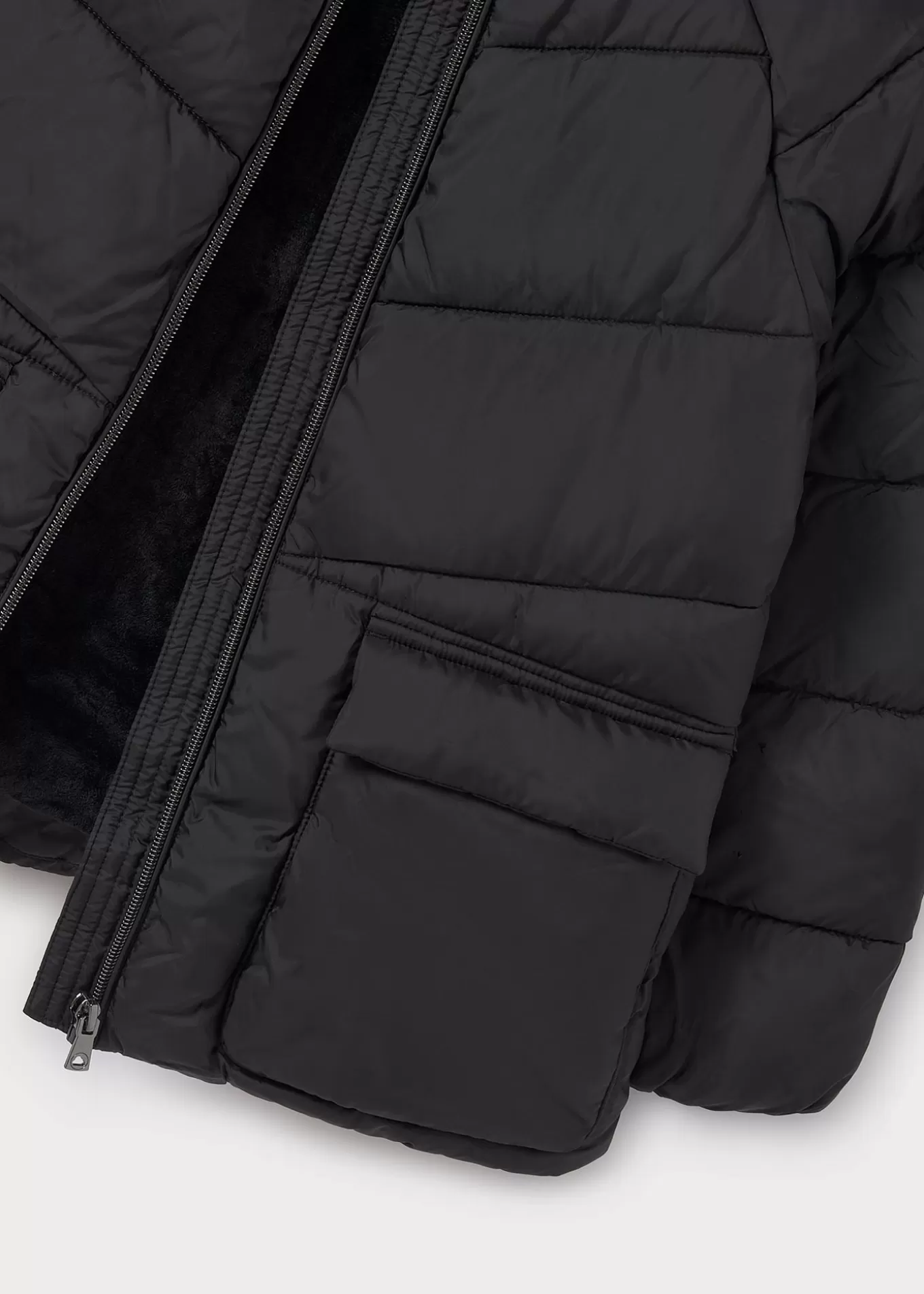 Abrigos Y Chaquetas^Mayoral Chaquetón capucha chica Negro