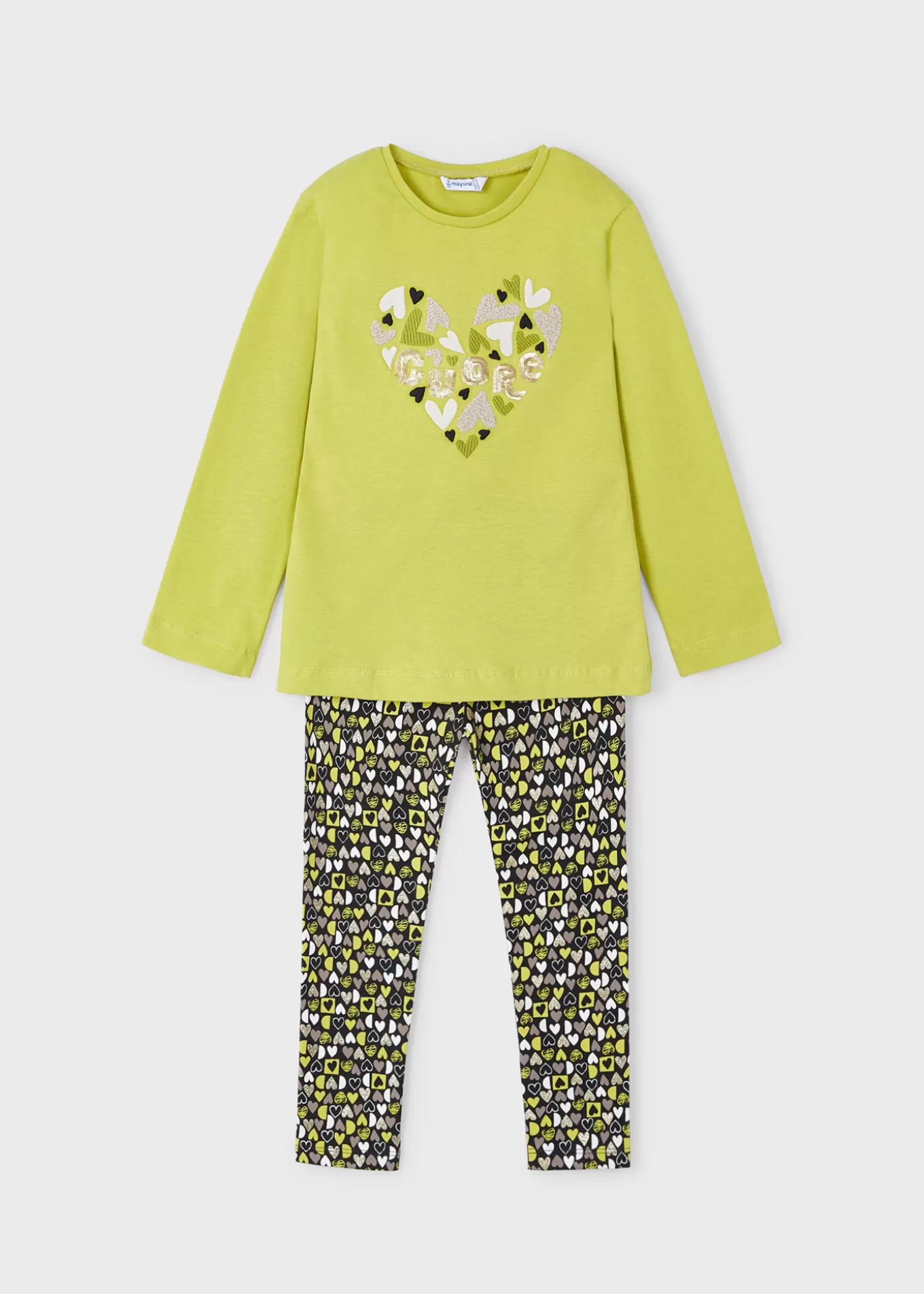 Conjuntos^Mayoral Conjunto legging estampado y camiseta niña Citronela