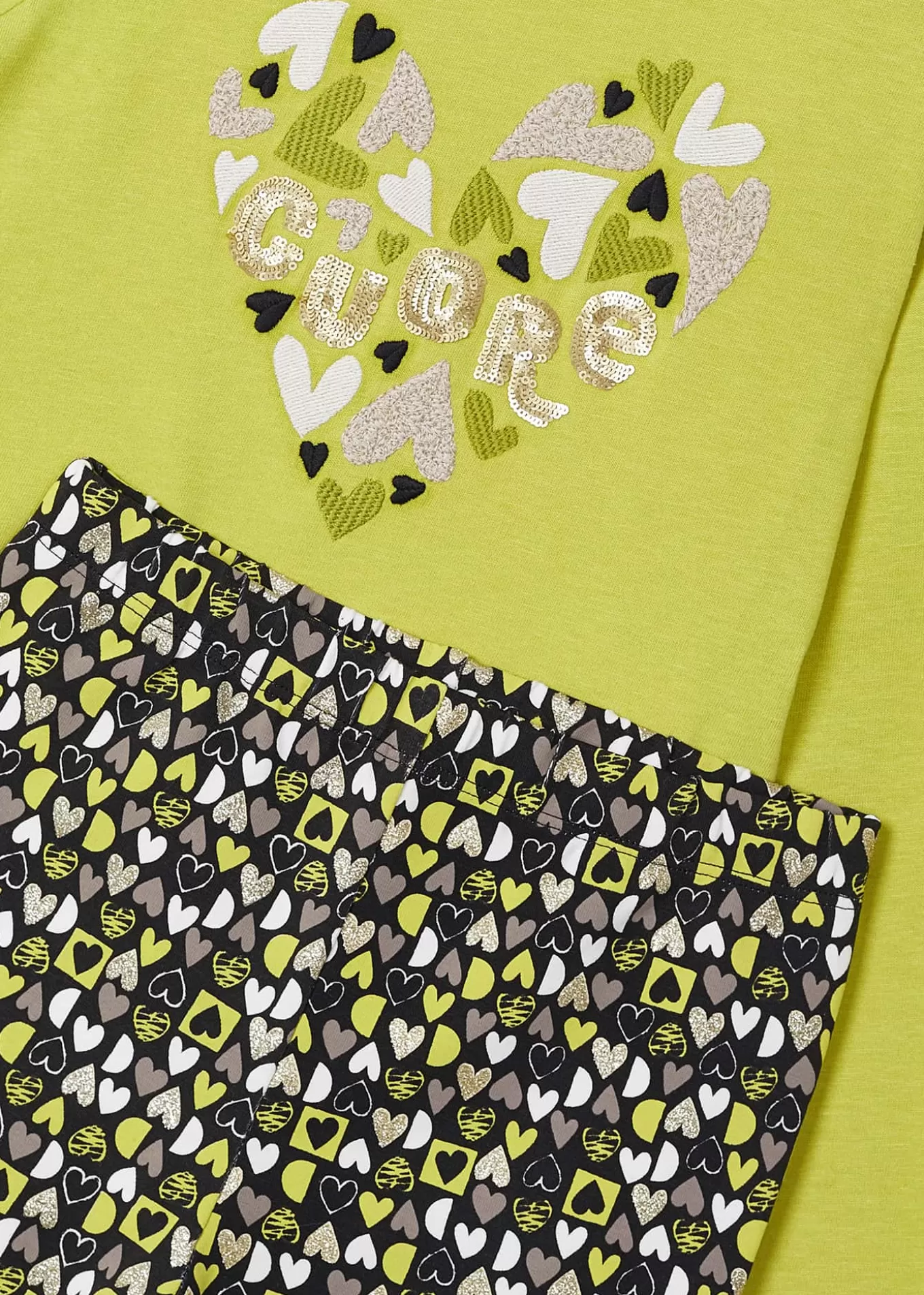 Conjuntos^Mayoral Conjunto legging estampado y camiseta niña Citronela