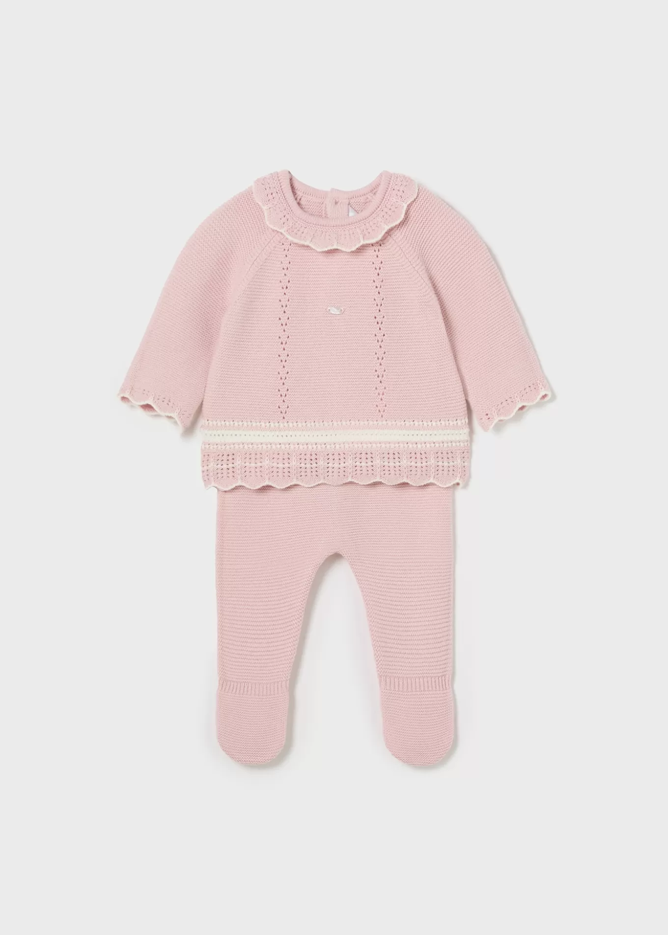 Conjuntos^Mayoral Conjunto polaina y jersey tricot recién nacida Rosababy