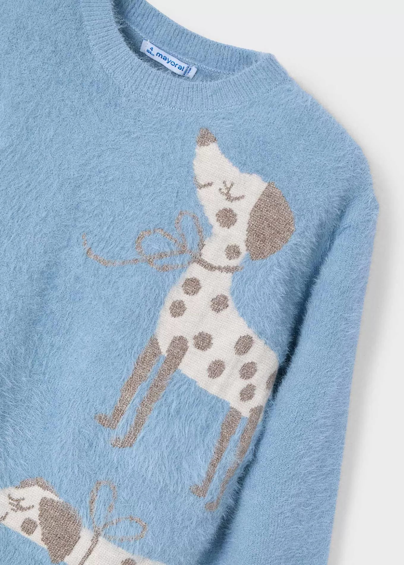Jerséis Y Sudaderas^Mayoral Jersey intarsia perritos niña Celeste