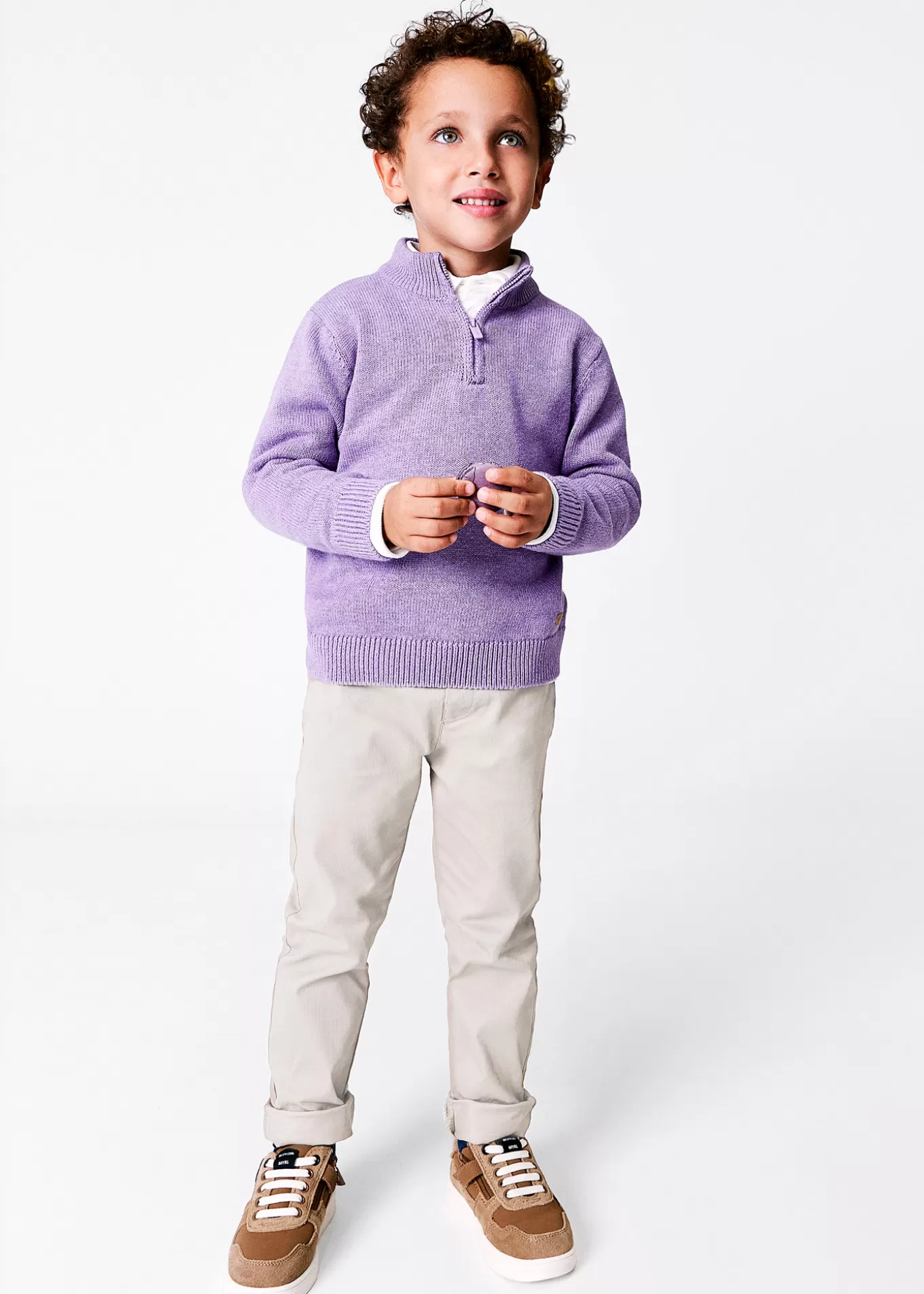Pantalones^Mayoral Pantalón largo piqué niño Roca