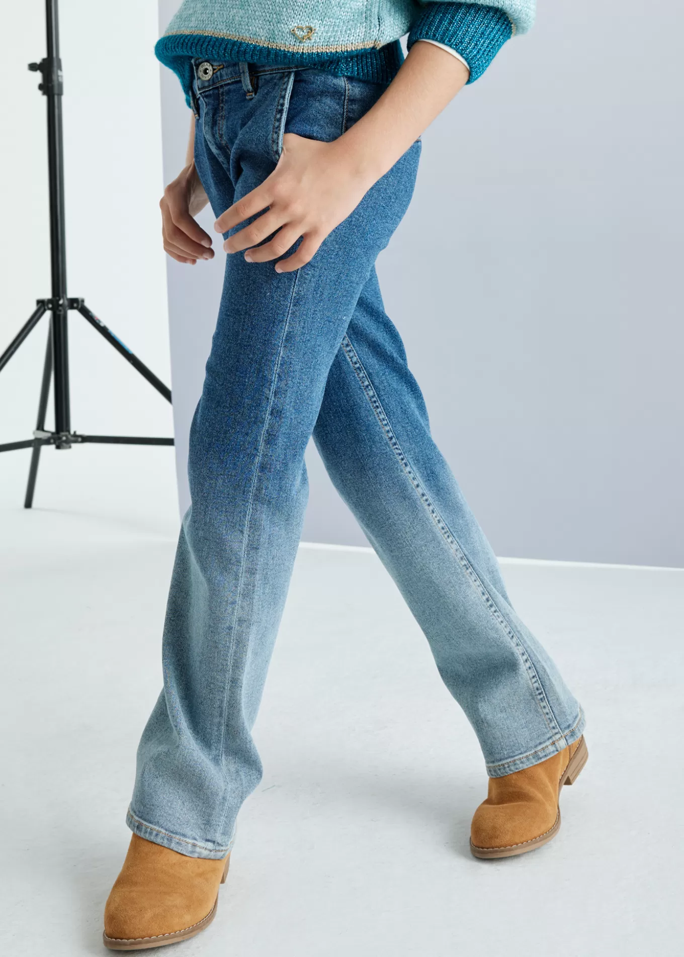 Pantalones Y Faldas^Mayoral Pantalón vaquero degradado color chica Tejanomedio