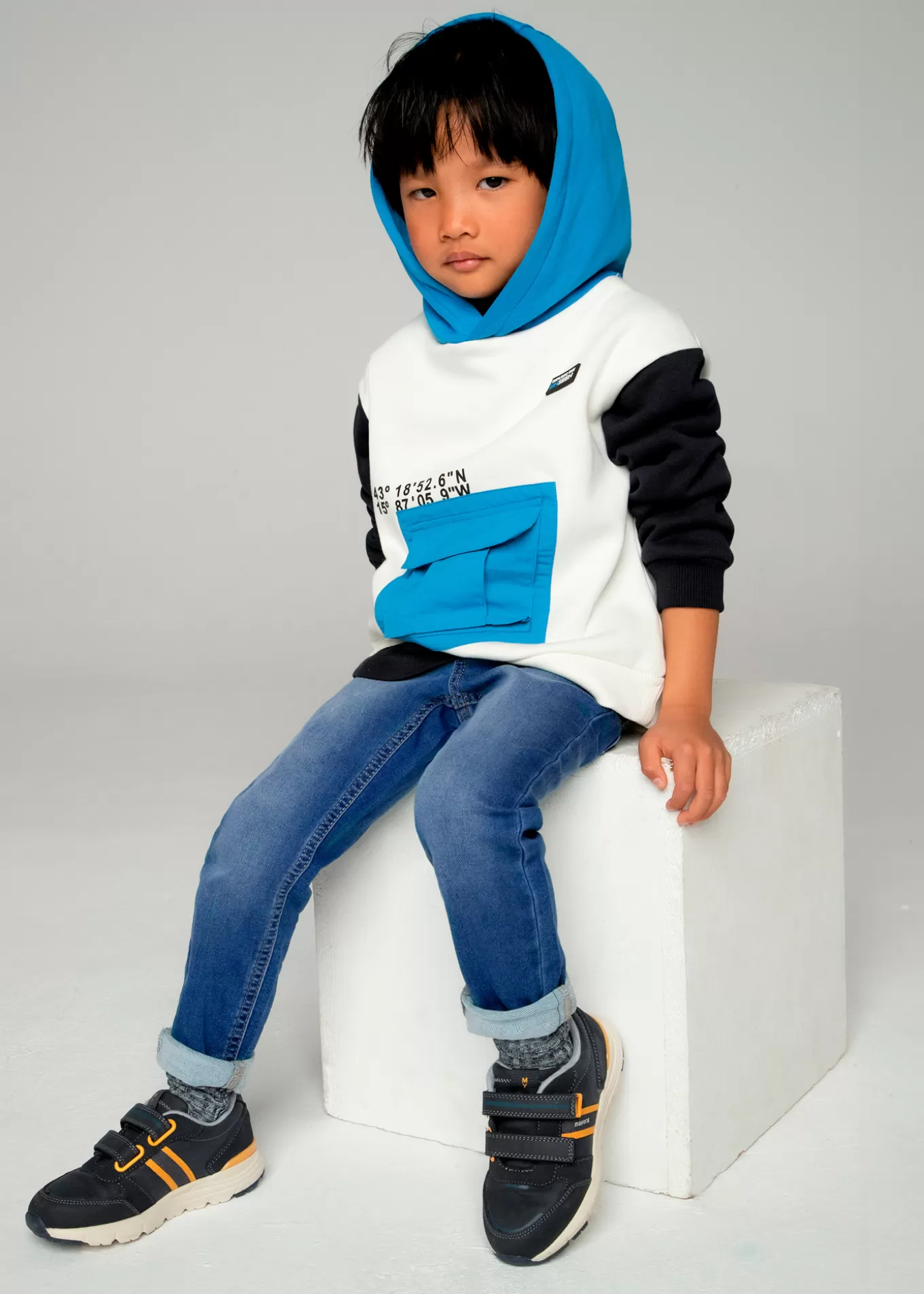 Pantalones^Mayoral Pantalón vaquero entallado niño Tejanomedio