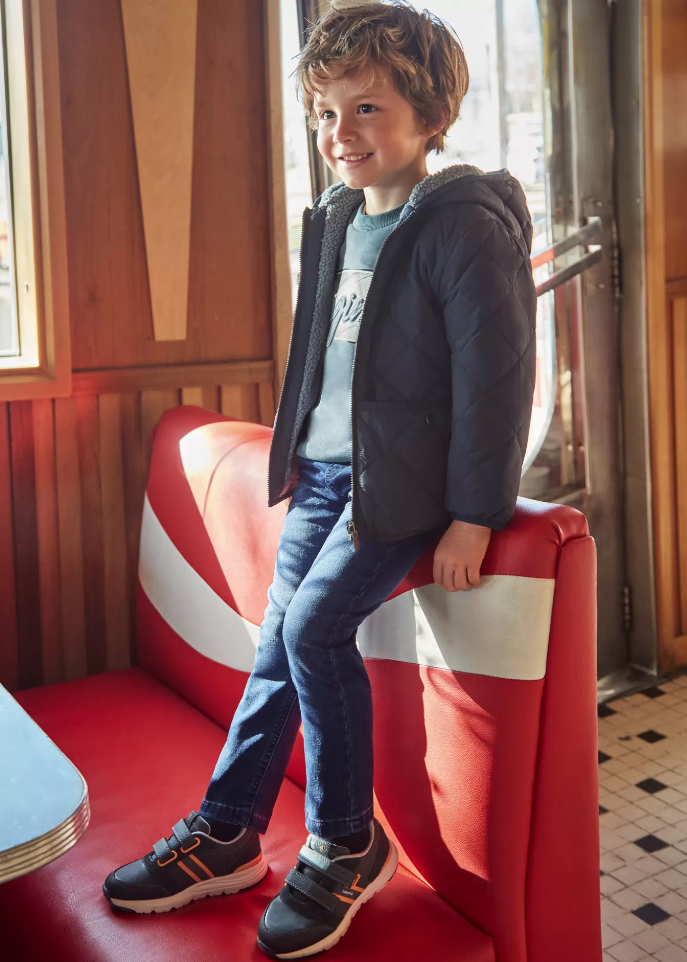 Pantalones^Mayoral Pantalón vaquero jogger niño Tejanooscuro