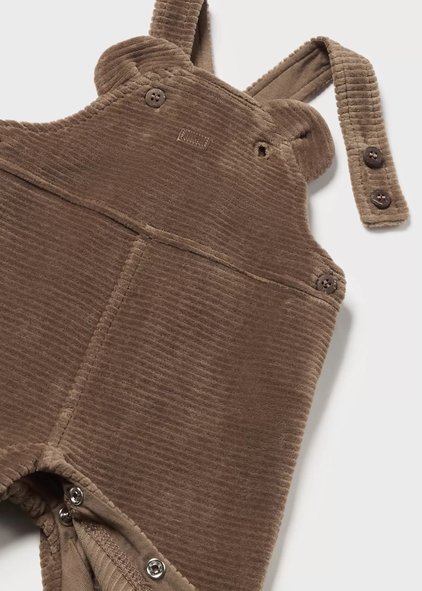 Pantalones Y Petos^Mayoral Peto orejitas punto pana recién nacido Moca