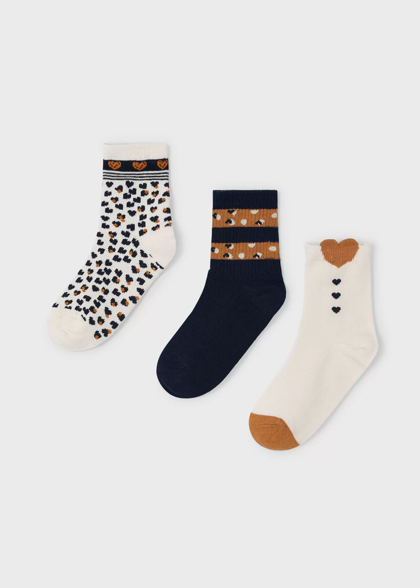 Accesorios Y Complementos^Mayoral Set 3 calcetines corazones niña Marino