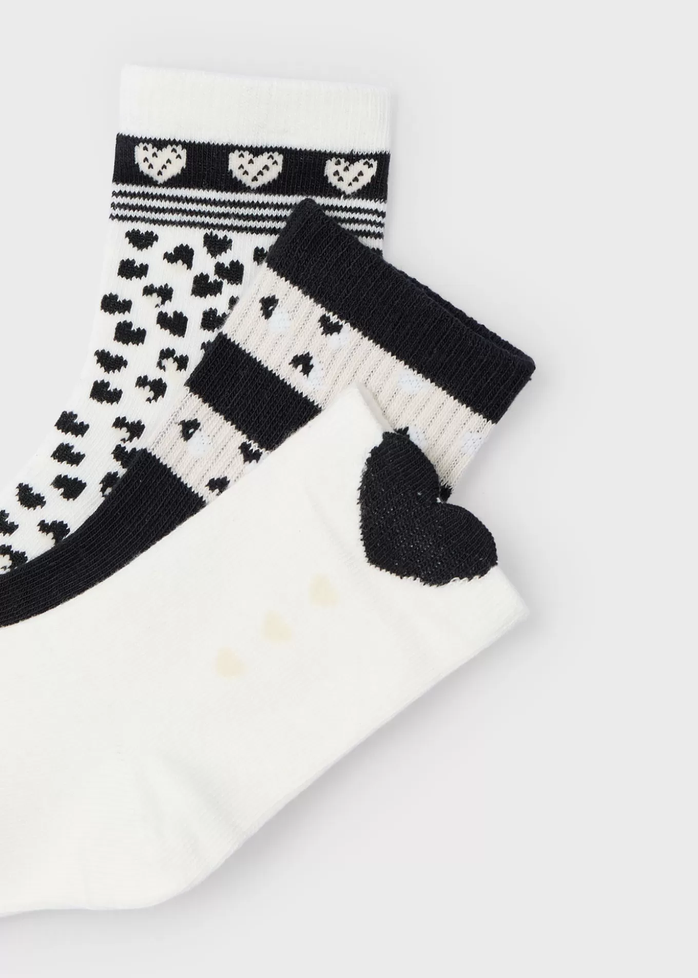 Accesorios Y Complementos^Mayoral Set 3 calcetines corazones niña Negro