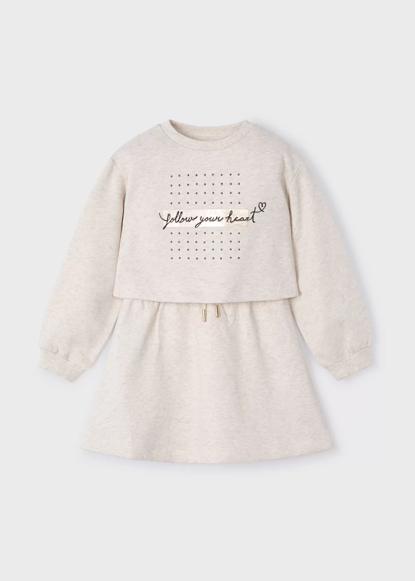 Vestidos^Mayoral Vestido sin mangas con sudadera texto niña Piedravigoré
